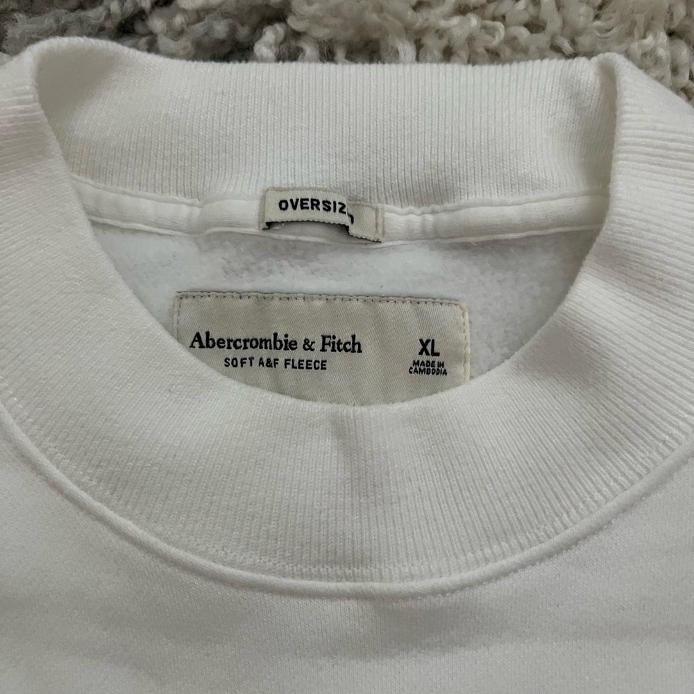Rolling Stones White Mock Neck Sweatshirt - Picture 2 of 3